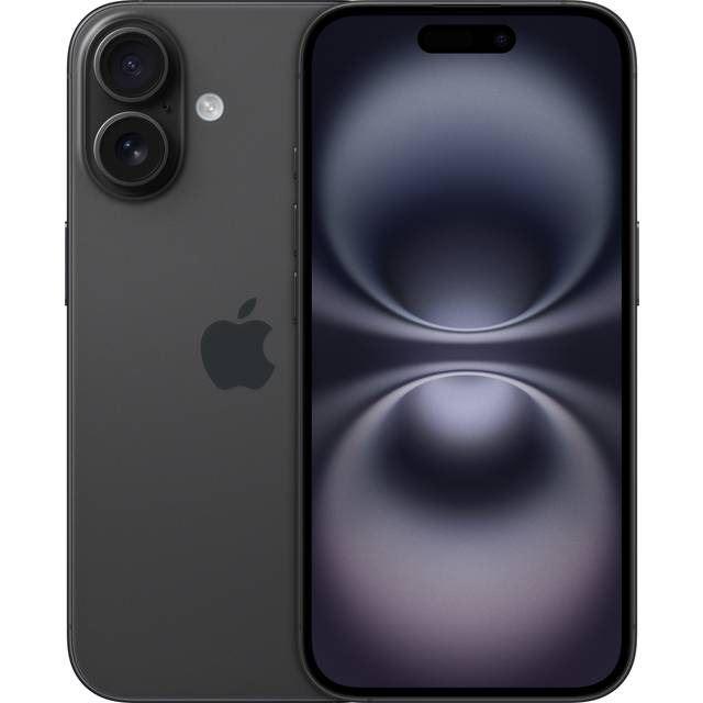 Apple iPhone 16 (256GB, Sort) - Uden abonnement