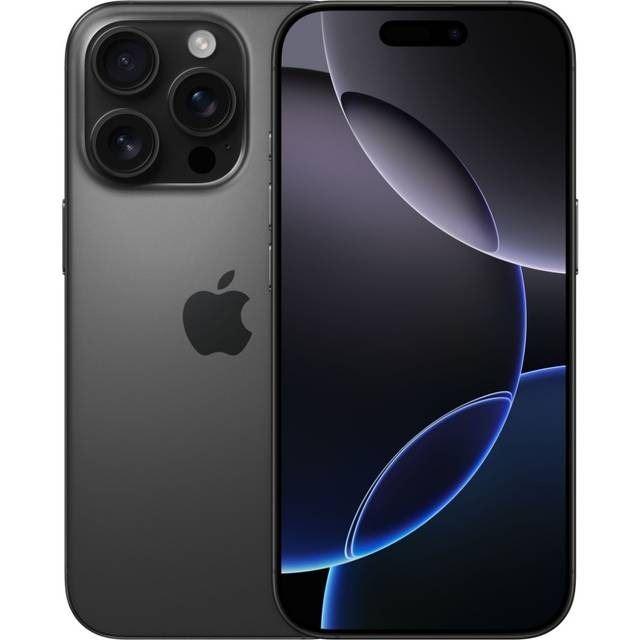 Apple iPhone 16 Pro 128GB i Sort Titanium - Uden Abonnement