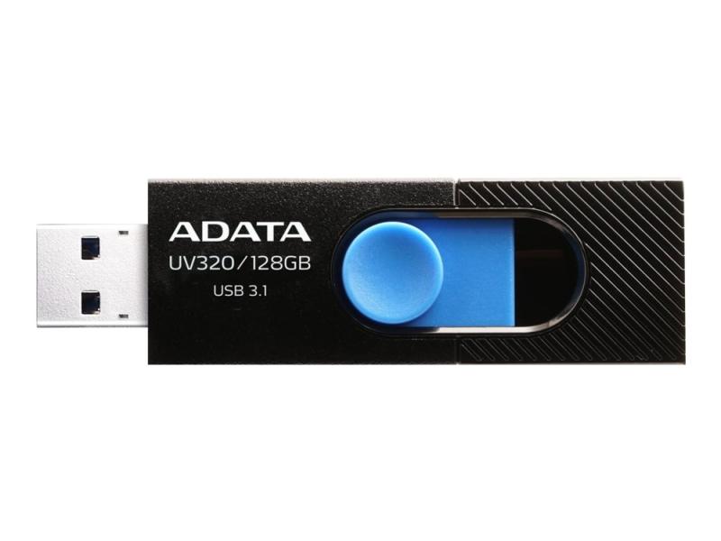 Adata Uv320 USB Flashdrive 64 GB - USB 3.1 - Sort/Blå
