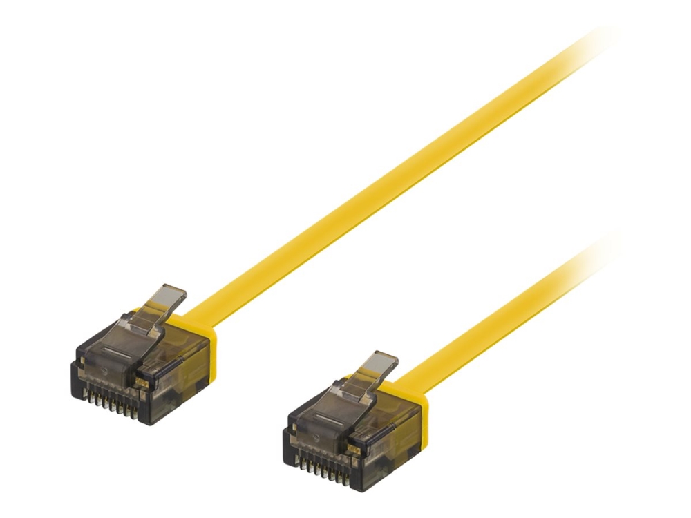 Deltaco Netværkskabel RJ45 - 50 cm - Cat 6a - Gul