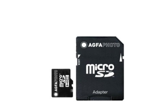 Agfa 16 GB MicroSDHC Hukommelseskort med SD Adapter