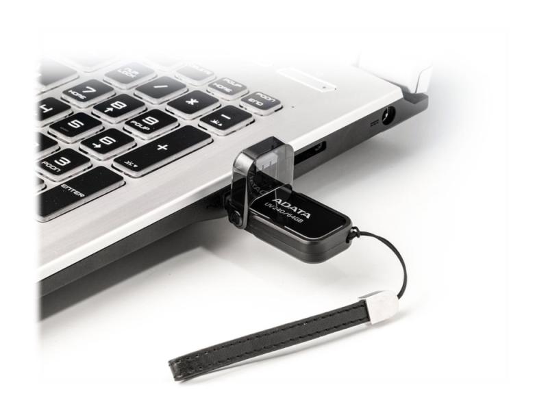 Adata Uv240 USB Flashdrive 64 GB - Sort - Godt tilbud!