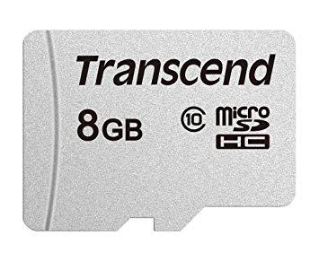 Transcend 300S 8GB MicroSDHC Hukommelseskort Class 10