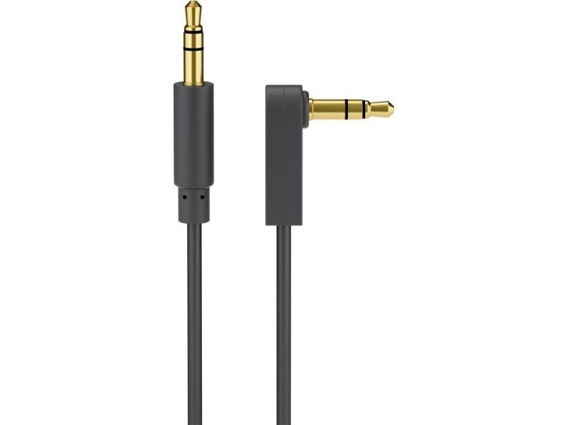 Goobay 3.5mm Hanstik Kabel - 1 Meter, Sort