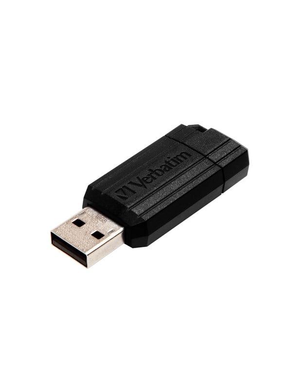 Verbatim Pinstripe Sort 16GB USB Stick - Hurtig Overførsel
