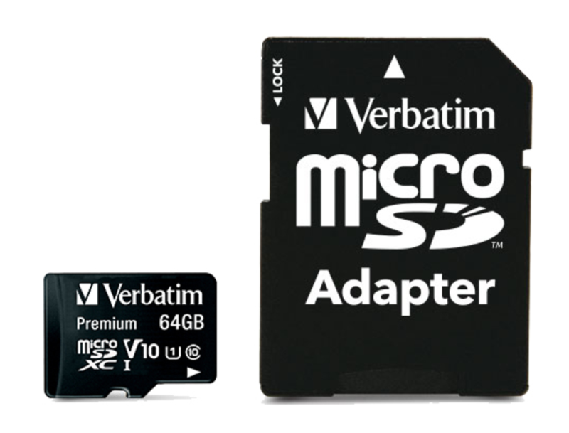 Premium 64GB MicroSDXC Hukommelseskort med SD Adapter