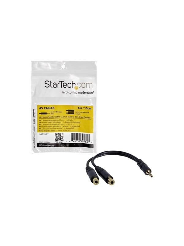 Stereo Splitter Kabel 3,5 mm fra Startech.com - Lydsplitter