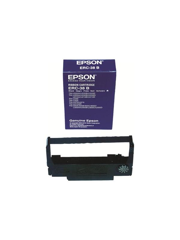 Epson ERC 38B Sort Printbånd til Termisk Printer