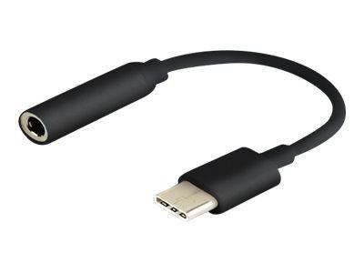 Savio Ak-35/B USB-C til 3,5 mm hovedtelefonadapter - Sort