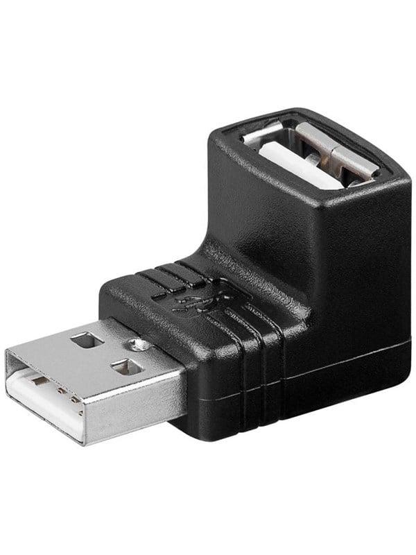 USB A Adapter 90° Vinklet fra Pro - Sort USB Omformer