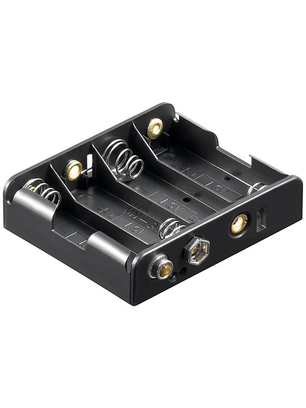 4x AA (Mignon) Batteriholder fra Pro - Tilbud!
