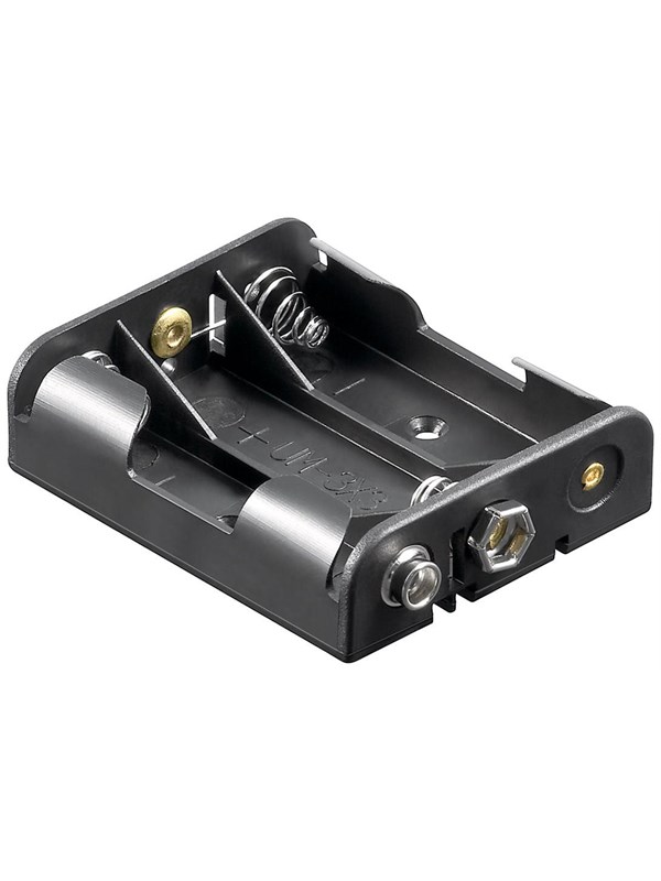 3x AA Batteriholder fra Pro - Praktisk og Effektiv