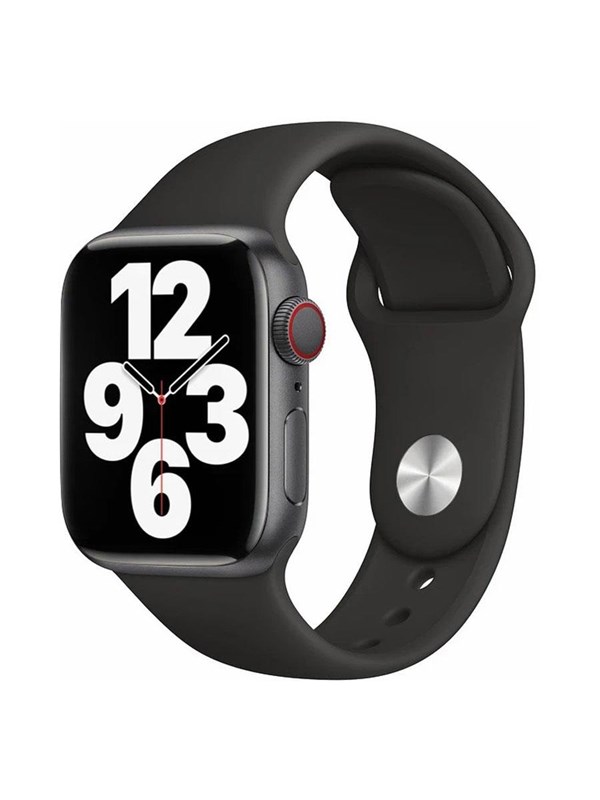 Elegant Silikone Rem til Apple Watch - Sort fra Lippa