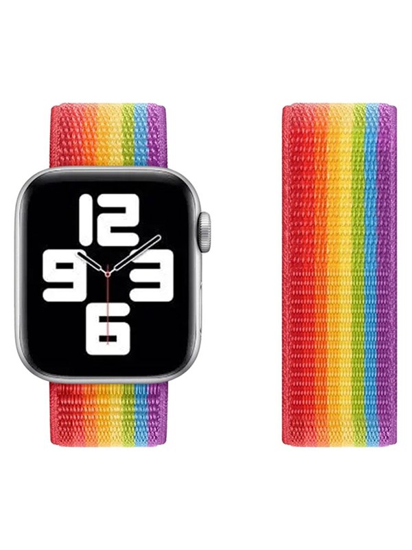 Apple Watch LGBT+ Nylonrem i Regnbuefarver fra Lippa