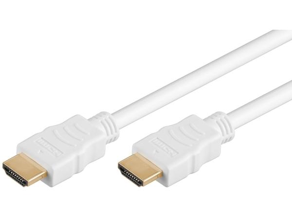 Goobay HDMI-kabel 1 M, Type A, 18 Gbit/s, Hvid