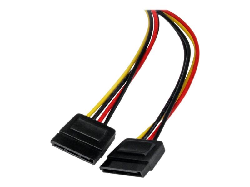 12" LP4 til 2x SATA Strøm Y-kabel Adapter