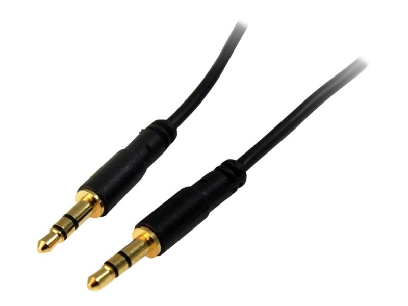 3,5 mm Audiokabel - 91 cm - Slim - Han til Han - Aux Kabel