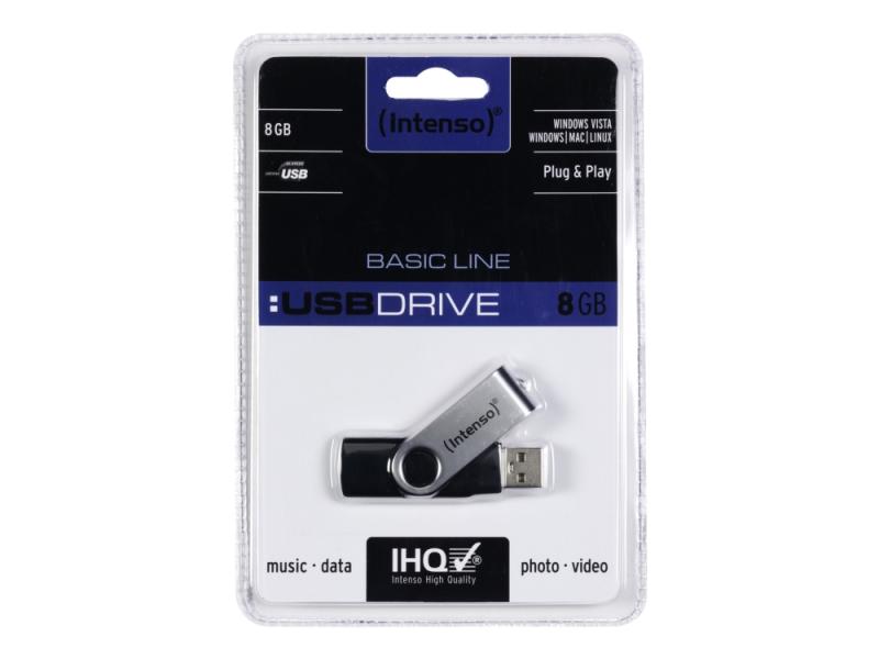 Intenso Basic Line USB Flashdrive 8 GB - USB 2.0 tilbud