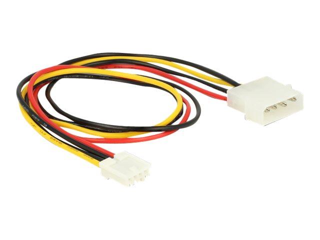 Delock 4-Pin Mini Strømkabel - 40 Cm til Intern Strøm