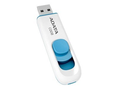 Adata Classic C008 USB Flashdrive 64 GB - Hvid, Blå