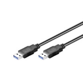 0.5m Usb 3.0 A A, 0,5 M, Usb A, Usb A, Usb 3.2 Gen 1 (3.1 Gen 1), Hanstik Hanstik, Sort fra Goobay