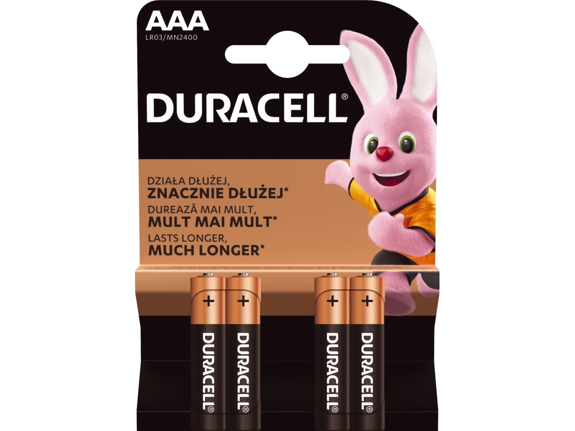 | Aaa Lr03 | Alkaline Basic Mn2400 | 4 Pc(s) fra Duracell