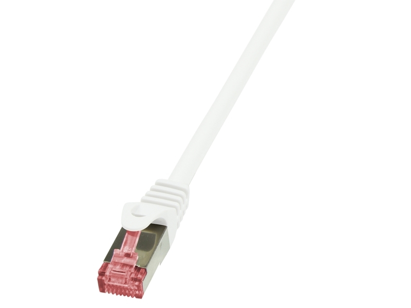 0.25m Cat.6 S Ftp, 0,25 M, Cat6, S Ftp (s Stp), Rj 45, Rj 45, Hvid fra Logilink