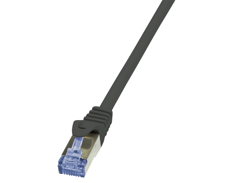 0.25m Cat.6a 10g S Ftp, 0,25 M, Cat6a, S Ftp (s Stp), Rj 45, Rj 45, Sort fra Logilink