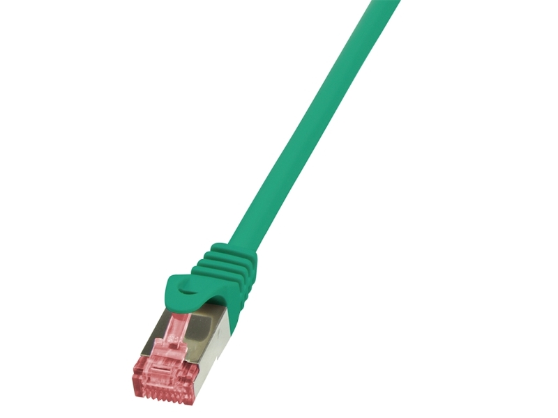 0.5m Cat.6 S Ftp, 0,5 M, Cat6, S Ftp (s Stp), Rj 21, Rj 45, Grøn fra Logilink