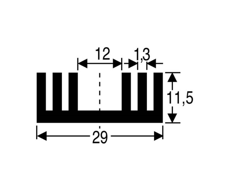 10018936 Sk 09 37,5 Sa Kølelegemer 8.6 K W (l X B X H) 37.5 X 29 X 11.5 Mm To 220, Sot 32 fra Fischer Elektronik