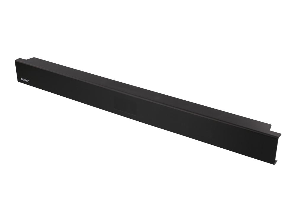 19 8   Rack Kabel Administration Panel Cover   Sort   1u   19" fra Deltaco