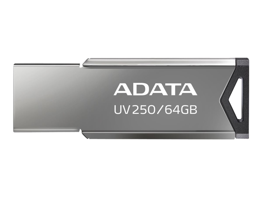 Adata Uv250   Usb Flashdrive   64 Gb   Usb 2.0   Sølv fra A-data Technology