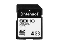 Class 10   Flashhukommelseskort   4 Gb   Class 10   Sdhc fra Intenso