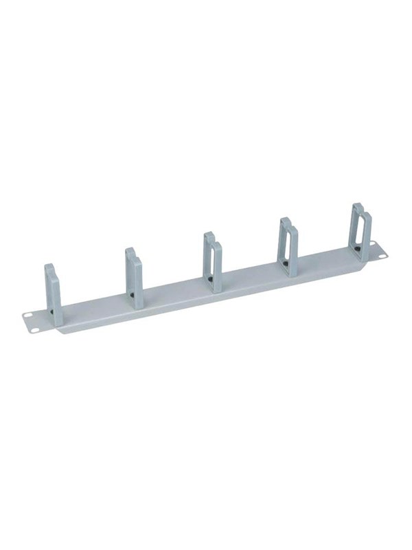 19" Cable Management Bar 1u With 5 Turnable Plastic Brackets Grey fra Logilink