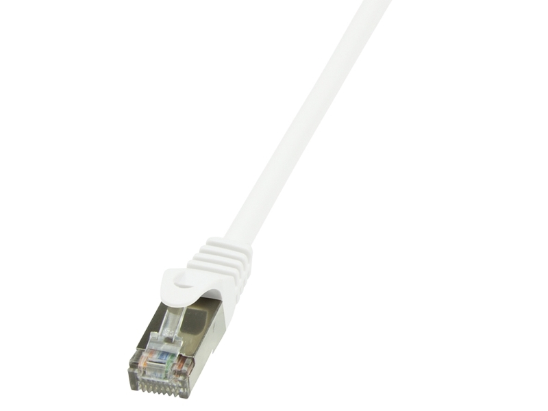 0.5m Cat.6 F Utp, 0,5 M, Cat6, F Utp (ftp), Rj 45, Rj 45, Hvid fra Logilink