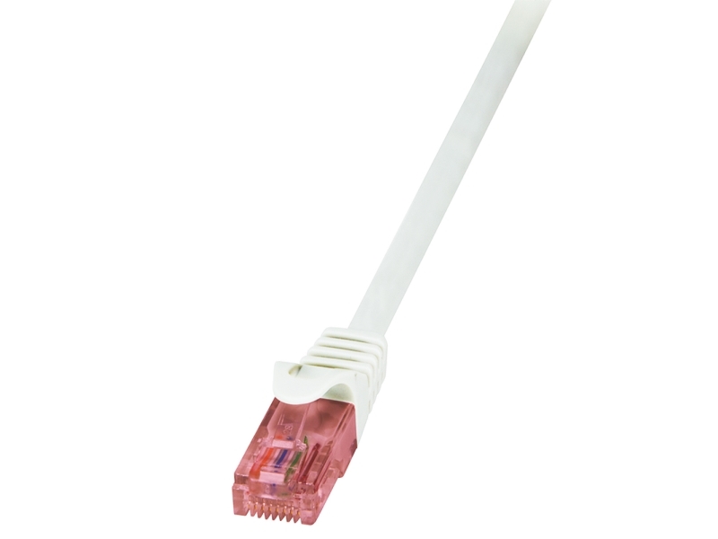 0.25m Cat.6 U Utp, 0,25 M, Cat6, U Utp (utp), Rj 45, Rj 45, Hvid fra Logilink