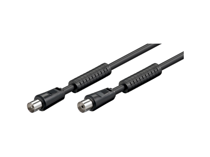 1,5m Akm 150 B, 1,5 M, Iec Coax, Iec Coax, Sort fra Goobay