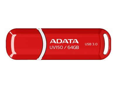 Adata Dashdrive Uv150   Usb Flashdrive   64 Gb   Usb 3.0   Rød fra A-data Technology