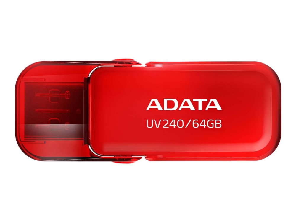 Adata Uv240   Usb Flashdrive   64 Gb   Usb 2.0   Rød fra A-data Technology