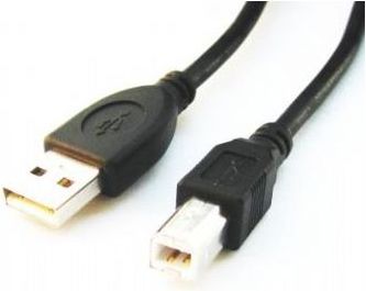 4.5m Usb 2.0 A B M, 4,5 M, Usb A, Usb B, Usb 2.0, Hanstik Hanstik, Sort fra Gembird