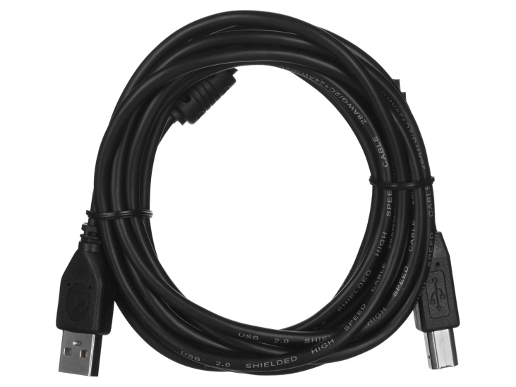 3m Usb 2.0 A B M, 3 M, Usb A, Usb B, Usb 2.0, Hanstik Hanstik, Sort fra Gembird