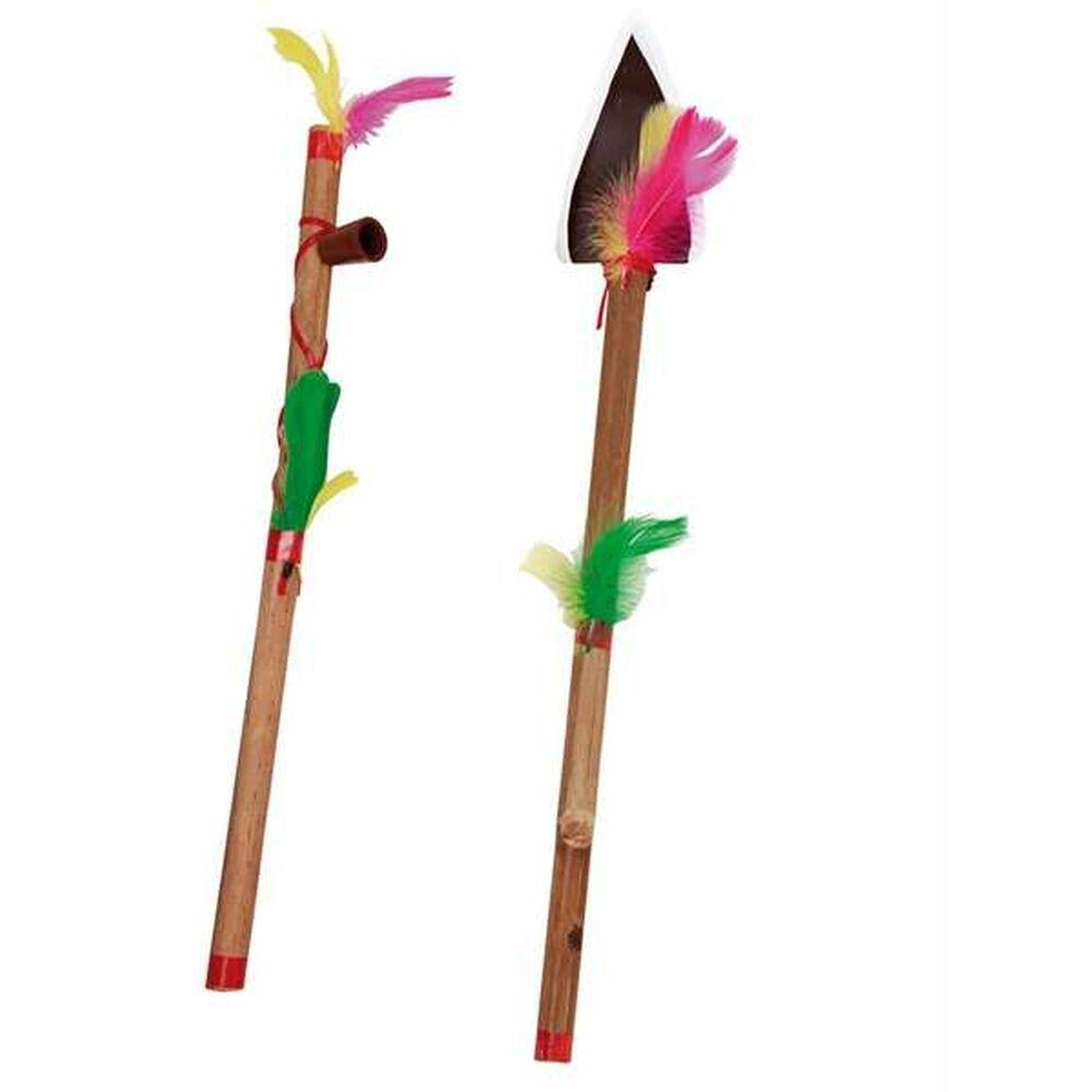 Tilbehør Til Kostume Amerikansk Indisk 48 Cm 2 Dele fra My Other Me