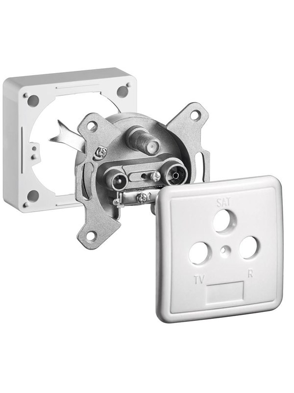 3 Way Antenna Wall Socket Set fra Pro