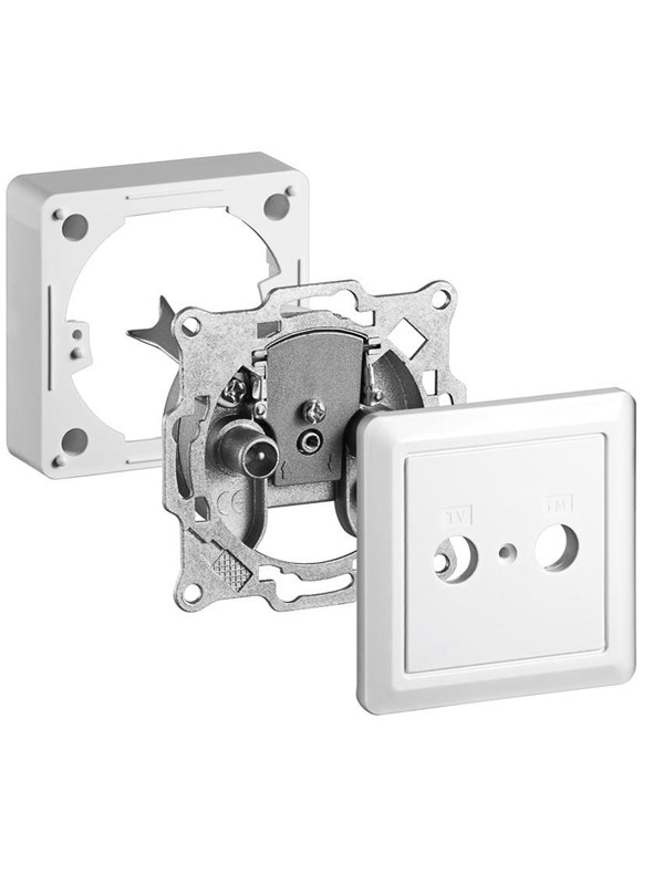 2 Way Antenna End Wall Socket Kit fra Pro