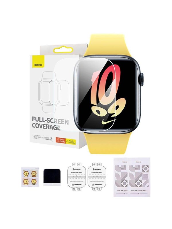 40mm Protective Film For Ap Watch 4 5 6 Se Se 2 Clear fra Baseus