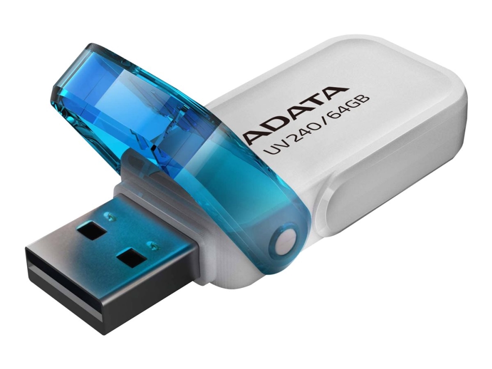 Adata Uv240   Usb Flashdrive   64 Gb   Usb 2.0   Hvid fra A-data Technology