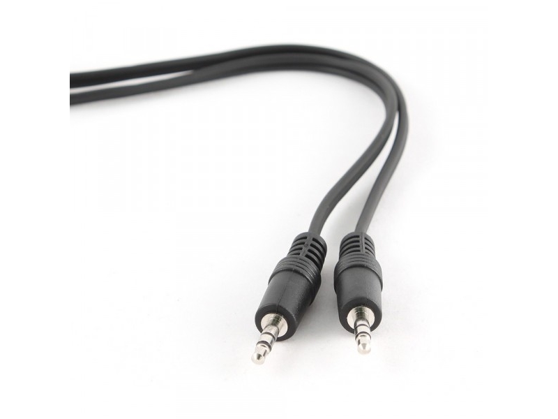 1.2m, 3.5mm 3.5mm, M M, 3.5mm, Hanstik, 3.5mm, Hanstik, 1,2 M, Sort fra Gembird
