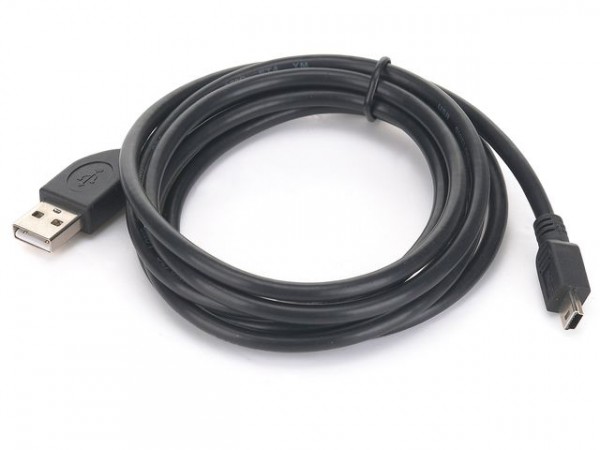 1.8m Usb 2.0 A Mini Usb M, 1,8 M, Usb A, Mini Usb B, Usb 2.0, Hanstik Hanstik, Sort fra Gembird