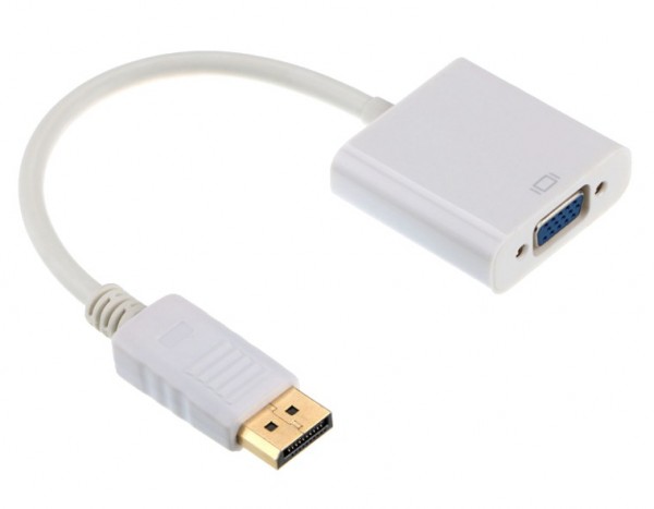 A Dpm Vgaf 02 W, Vga (d Sub), Displayport, Hanstik, Hunstik, 1920 X 1200 Pixel, 1080p fra Gembird