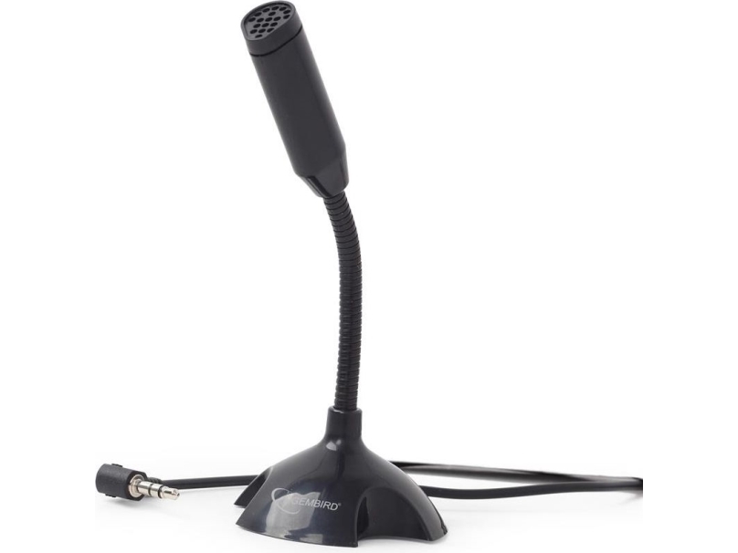 *desktop Microphone Black, Pc Mikrofon,  62 Db, 100   16000 Hz, 2,2 Ohm (o), Omniretningsbestemt, Ledningsført fra Gembird